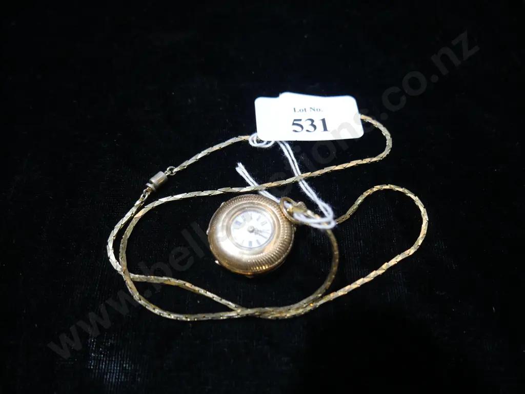 Gold watch pendant Image 1++