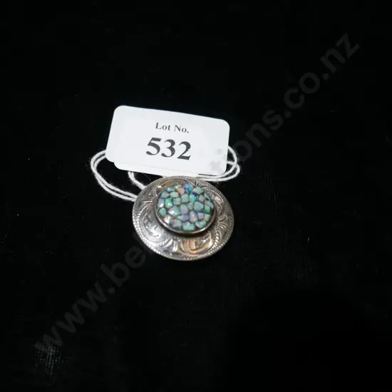 Silver brooch