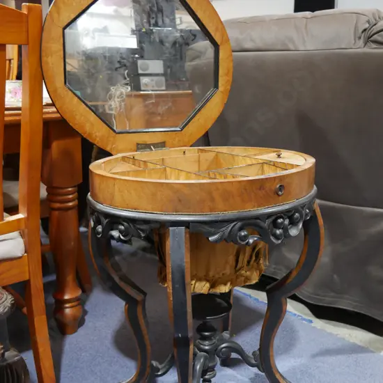 Inlaid sewing box