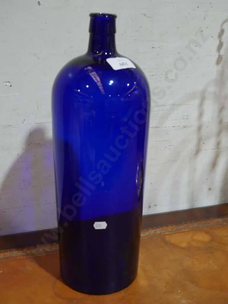 Blue glass bottle Image 1++
