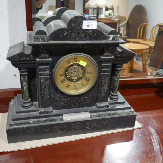Marble clock