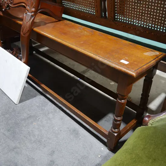 Oak bench seat