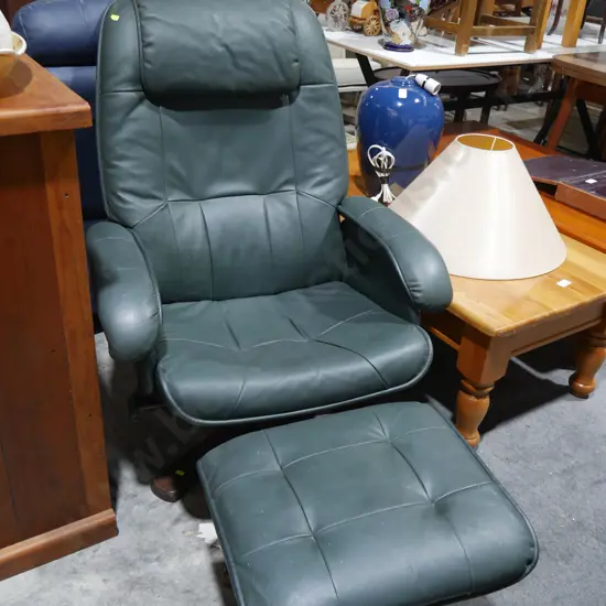 Chair and footstool