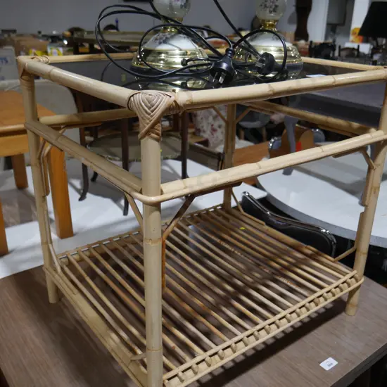 Cane coffee table