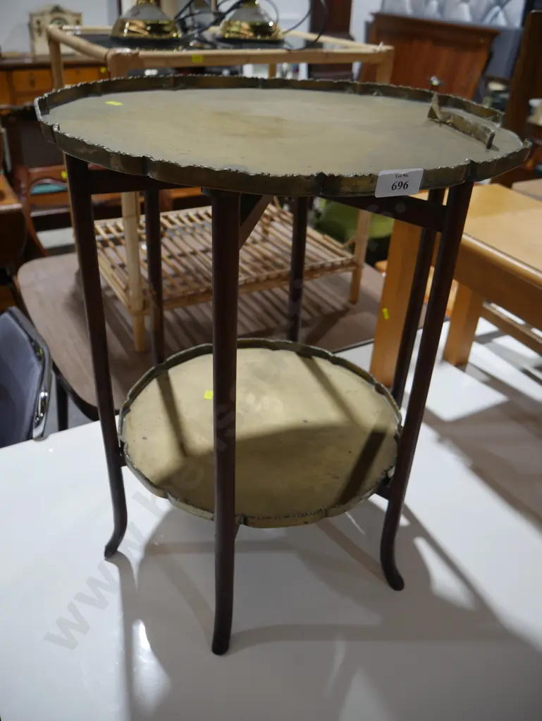 Brass 2 tier table Image 1++