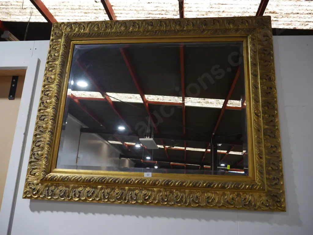 Large gold framed mirror Image 1++