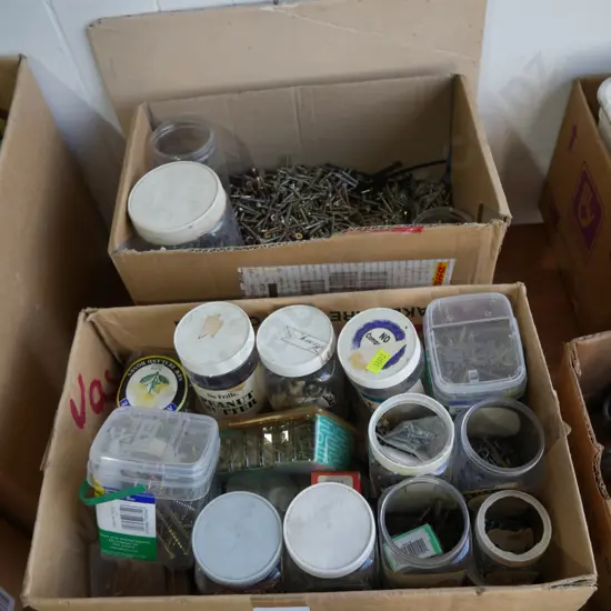 Assorted screws and nails