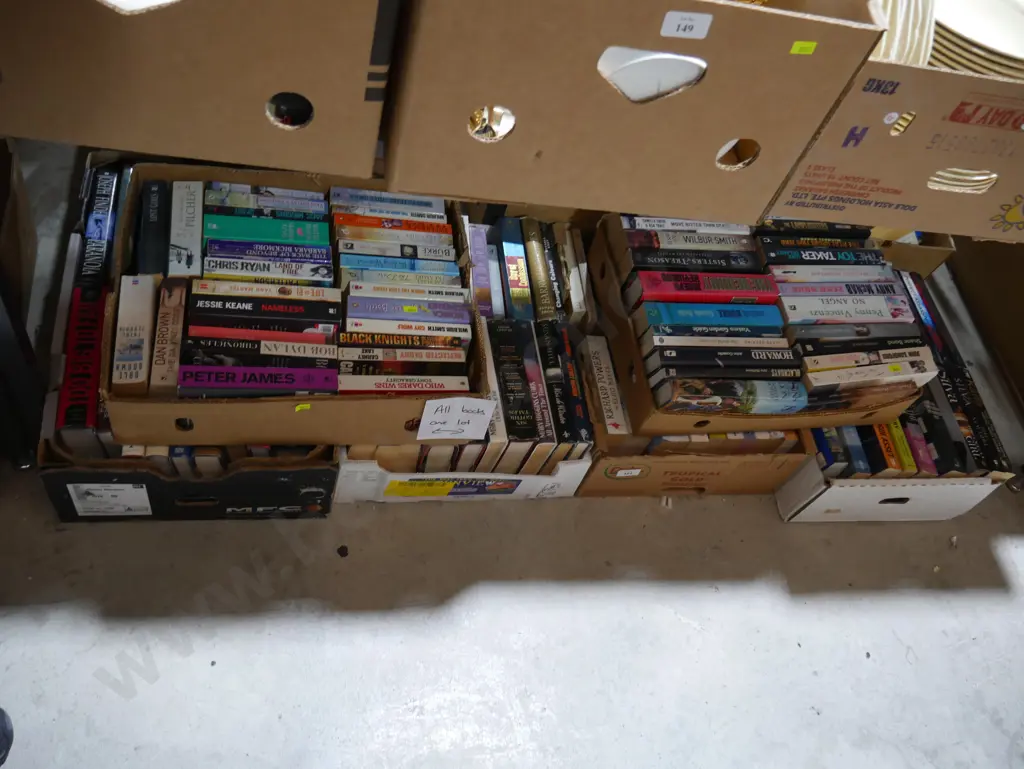 6 boxes of books Image 1++