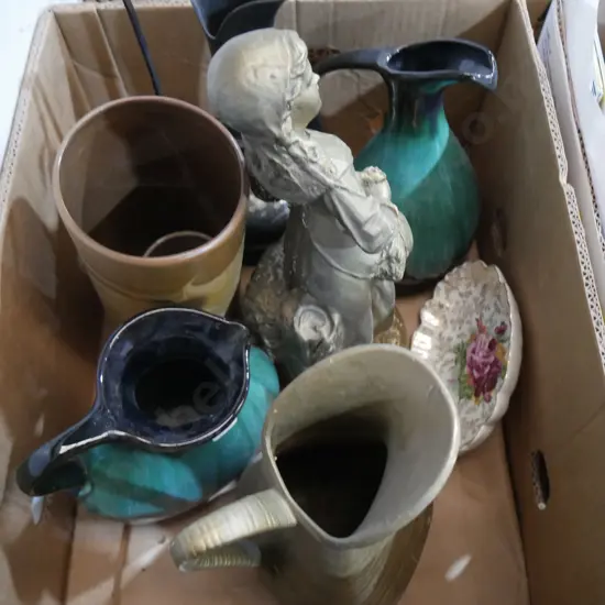 Assorted Blue Mt jugs etc