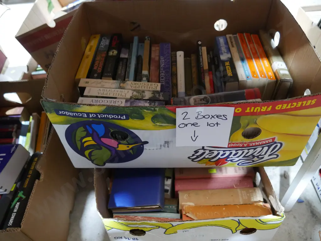 Two boxes of books Image 1++