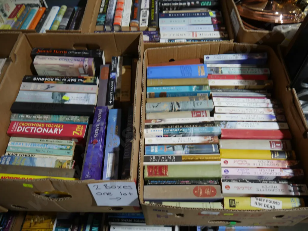 Two boxes of books Image 1++