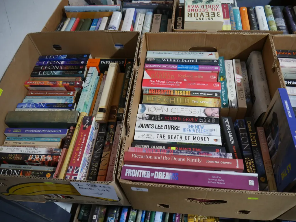 Two boxes of books Image 1++