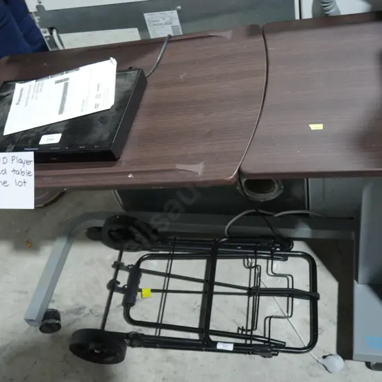 DVD player and mobility tray table