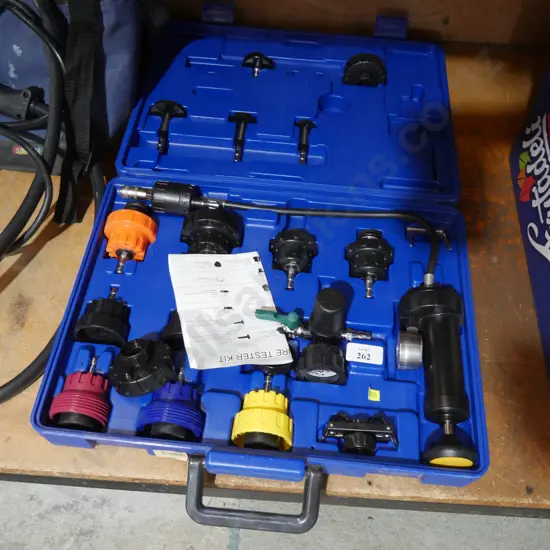 Radiator pressure tester kit