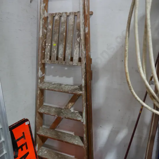 Wooden step ladder