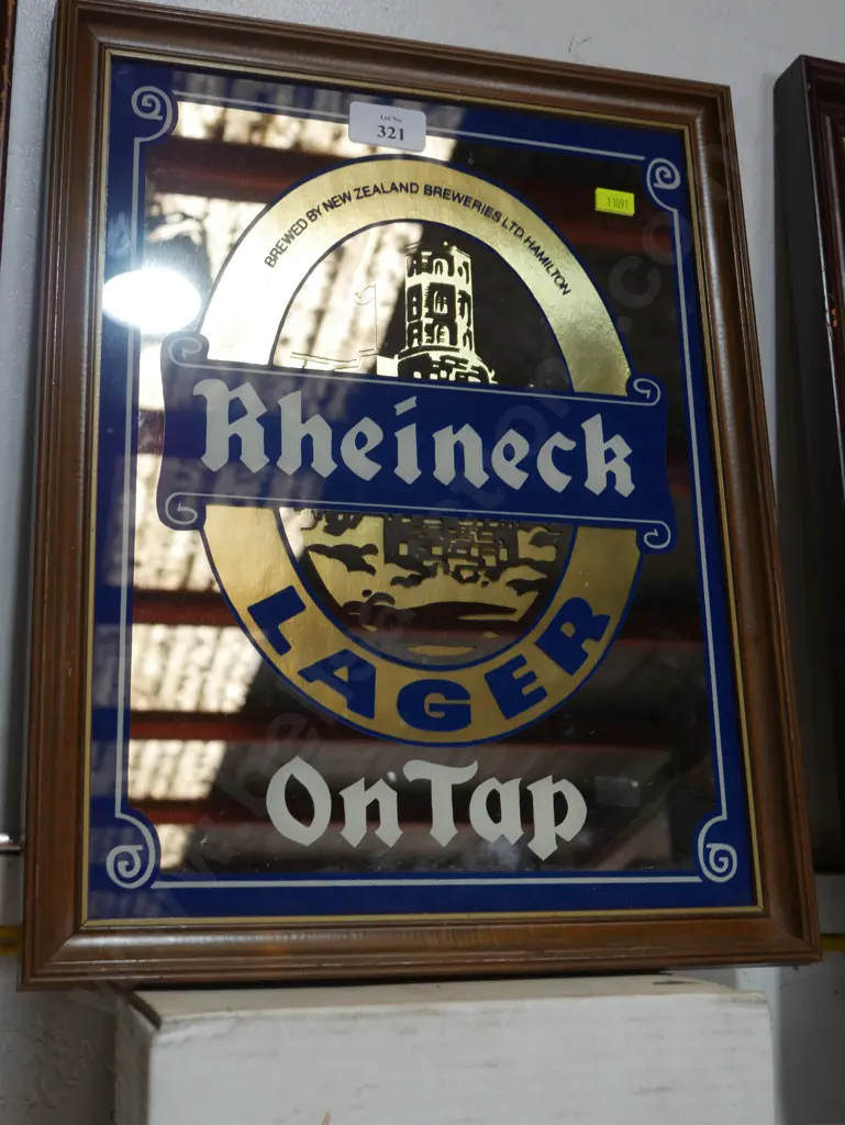 Rheineck lager beer mirror Image 1++