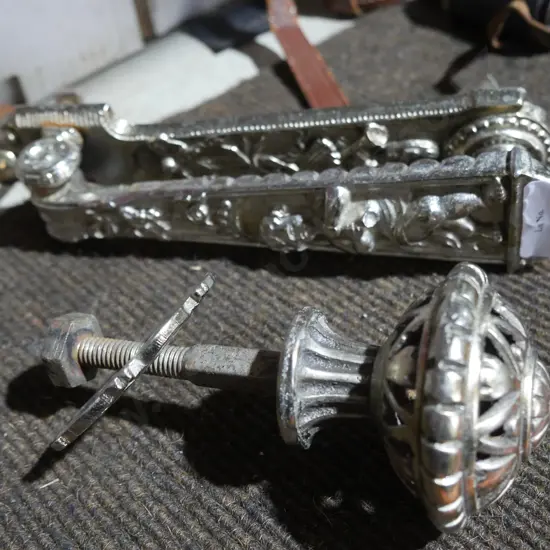 Ornate door handle and knocker