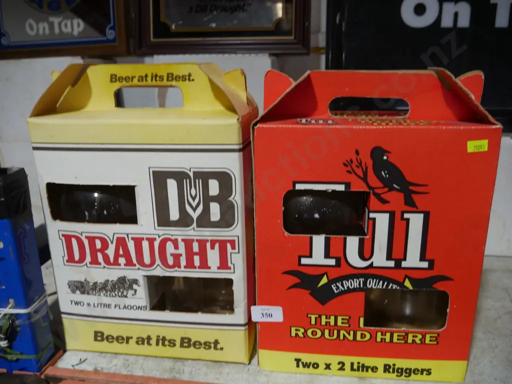 DB and Tui beer flagons in original boxes Image 1++