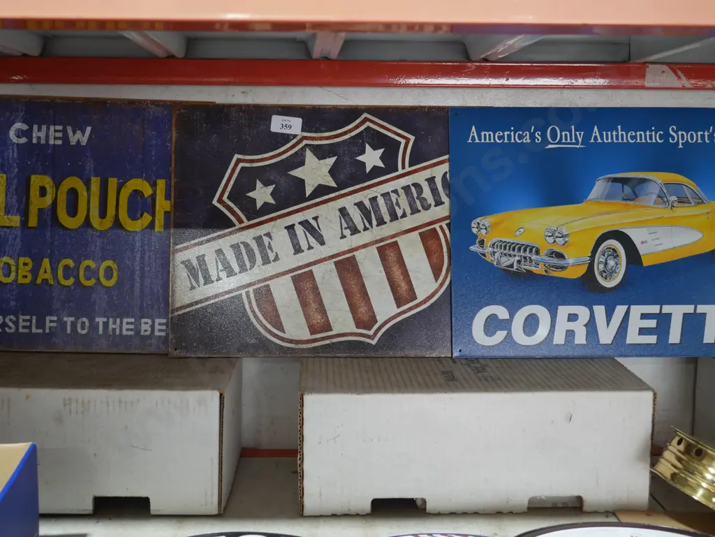 3 reproduction tin signs Image 1++