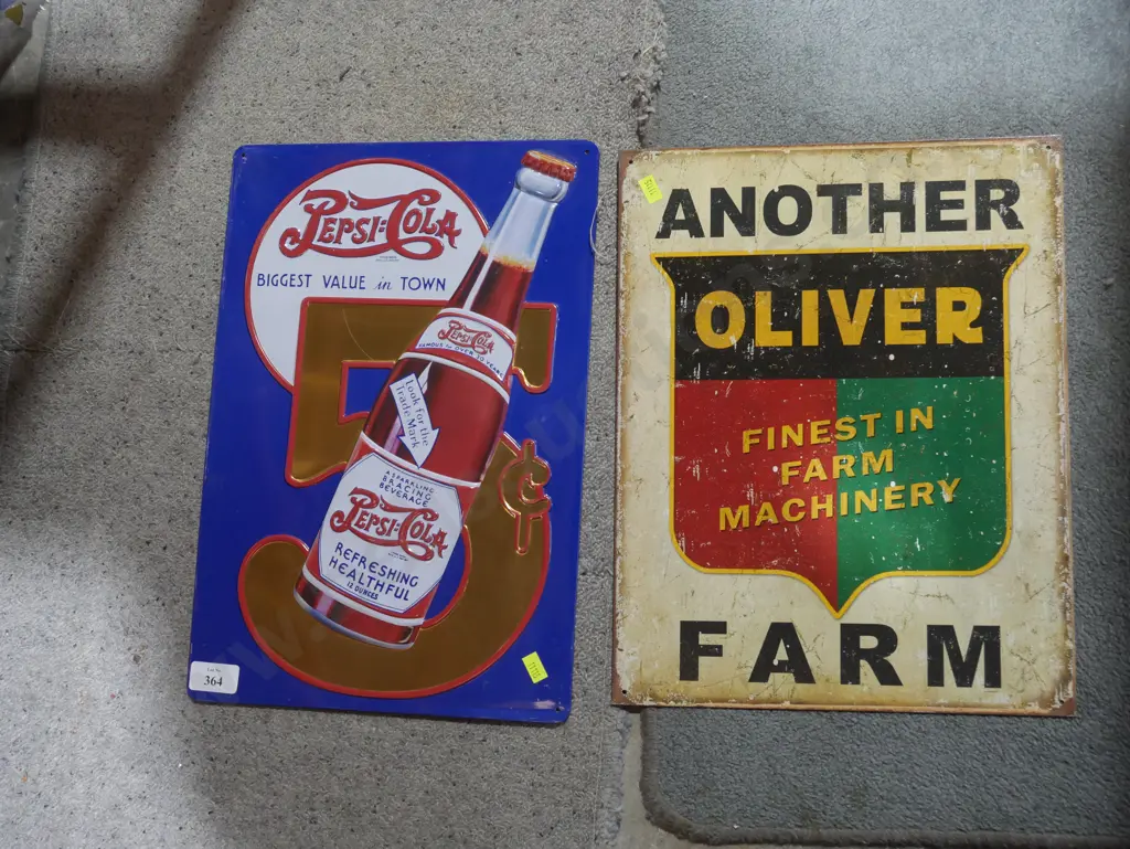 2 reproduction tin signs Image 1++