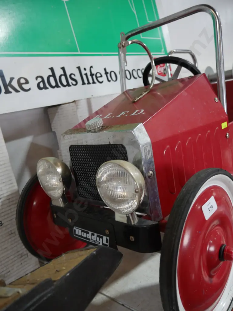 Buddy L-  B.L.F.D pedal car Image 1++
