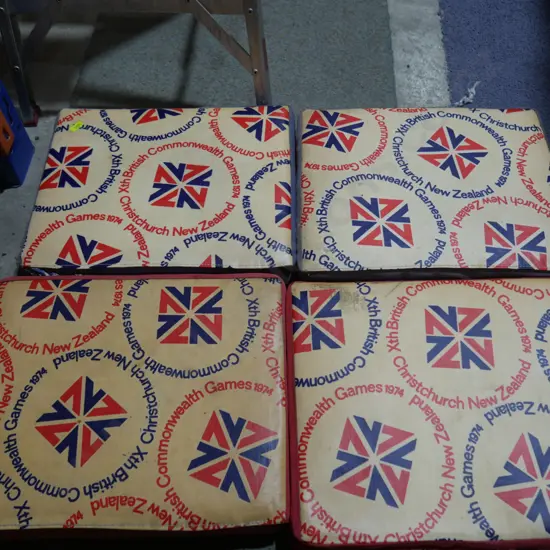 British Commonwealth Games 1974 Christchurch New Zealand cushions