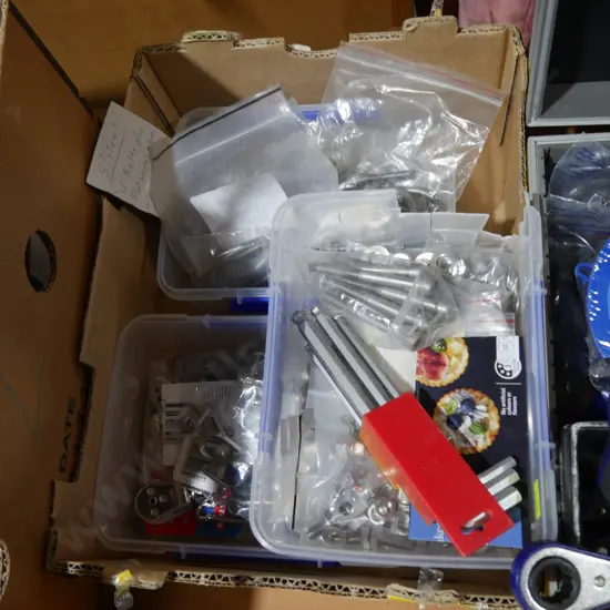 Nuts bolts pulleys etc