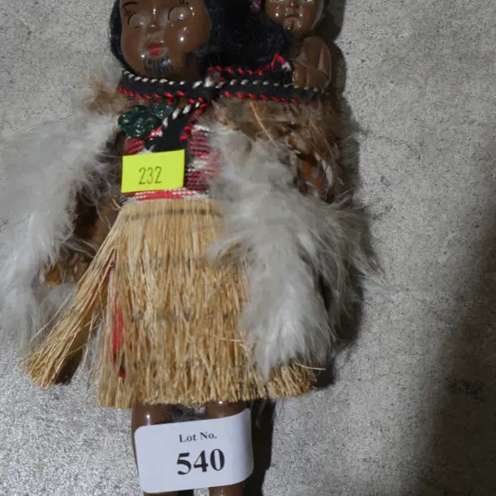 Maori mother and child doll