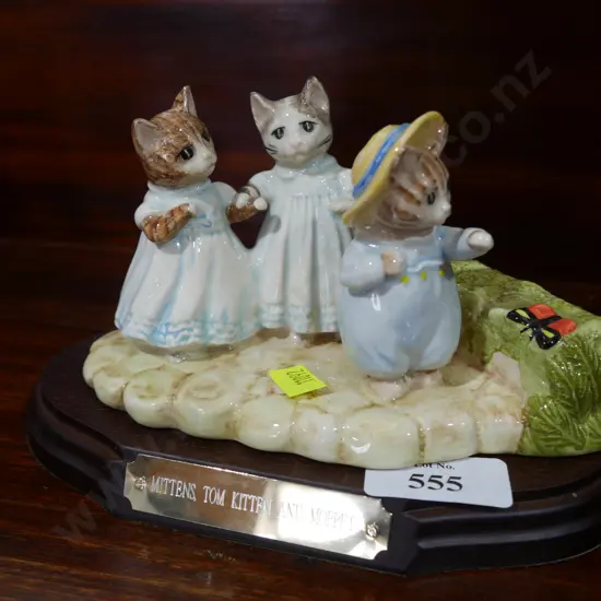 Beswick Beatrix Potter- Mittens, Tom Kitten and Moppet
