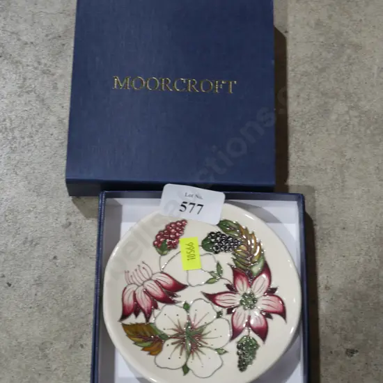 Moorcroft boxed dish