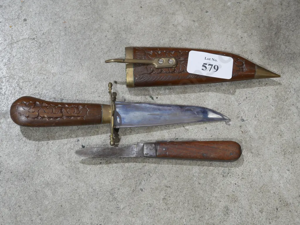 Knife and sheath and pocket knife Image 1++
