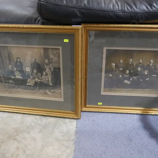 2 framed photographs