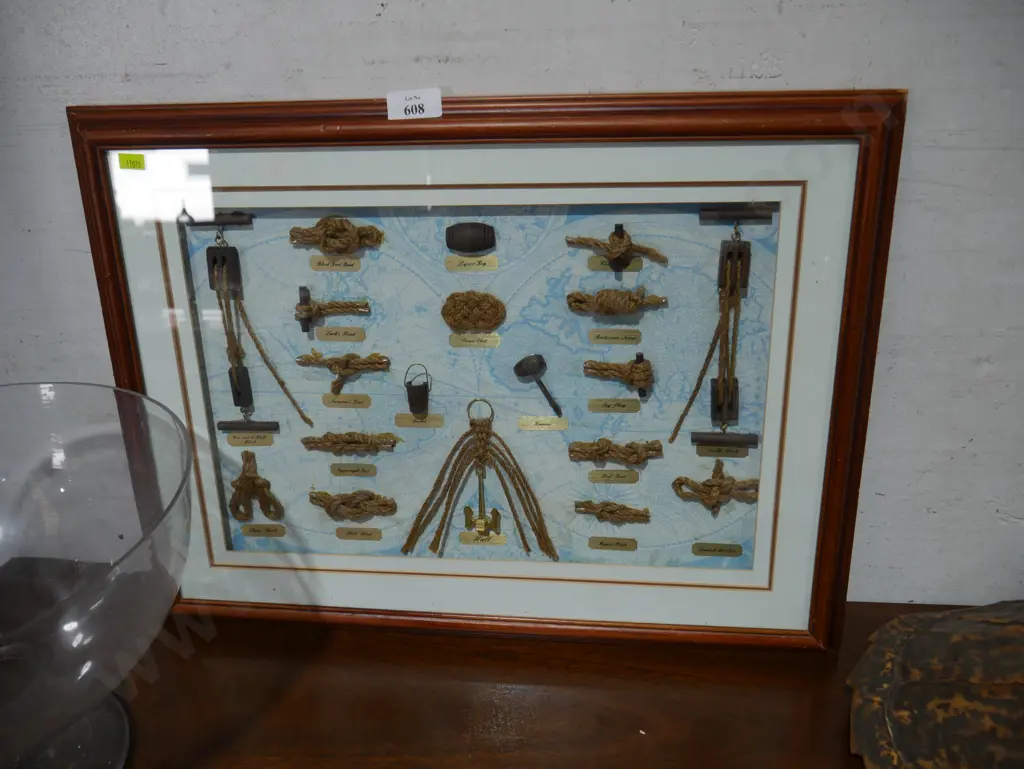 Framed sailors knot board Image 1++