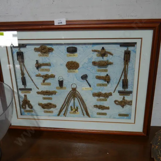 Framed sailors knot board