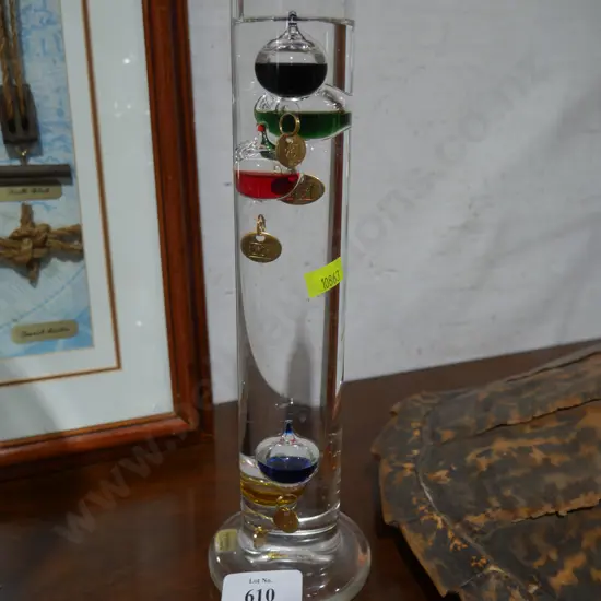 Galileo thermometer handmade in Germany