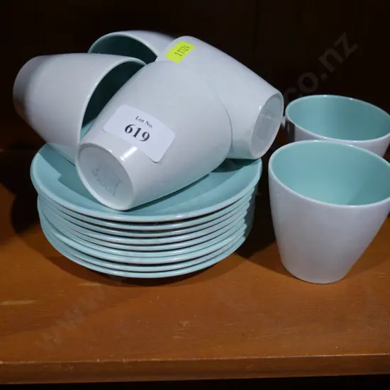Poole cups and saucers
