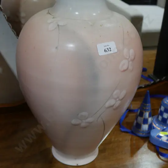 Large pink vase