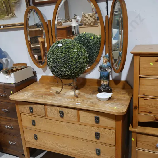 Mirror back dresser