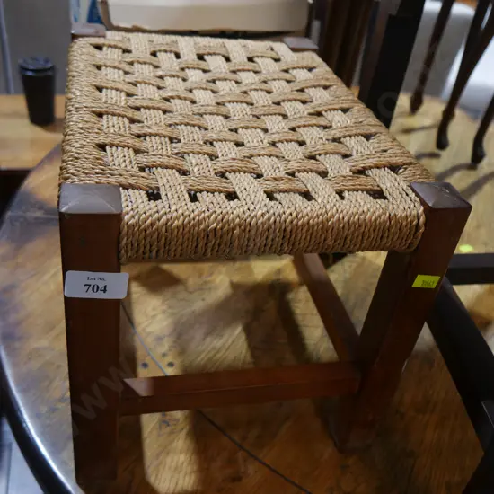 Wicker top stool