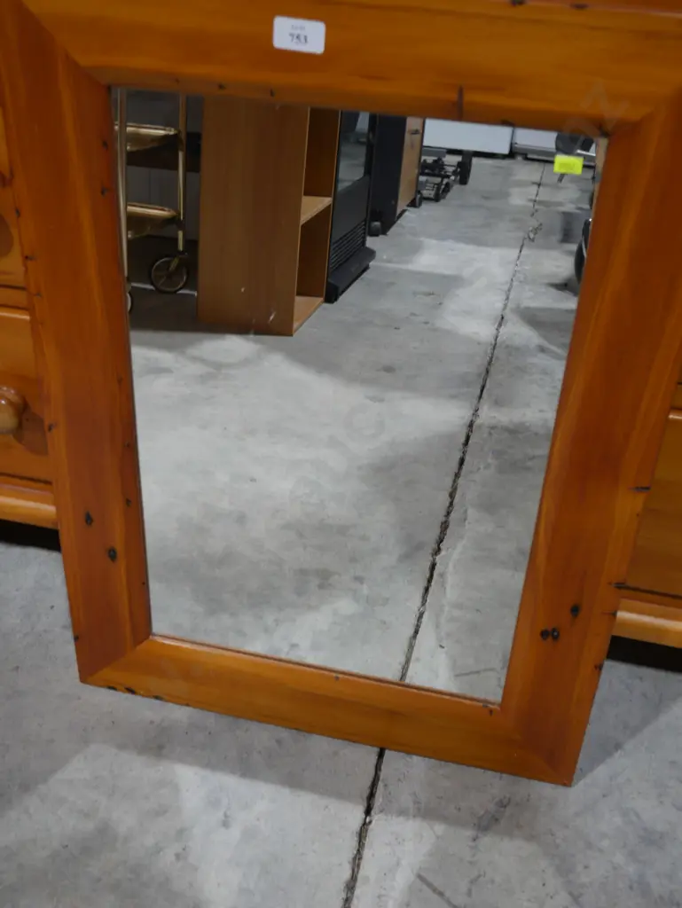 Wood frame mirror Image 1++