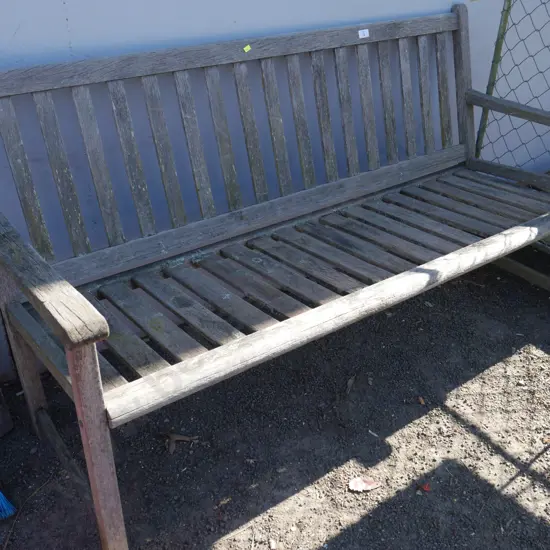 Wooden bench