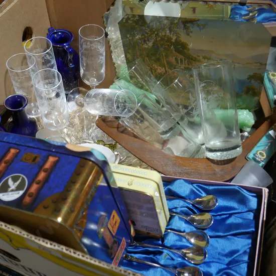 Glasses etc