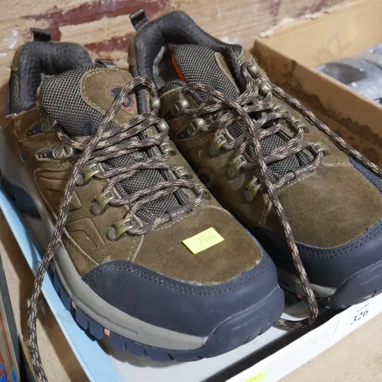Pair walking shoes