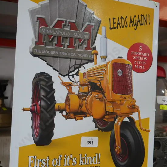 Tin sign