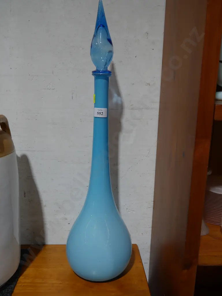 Blue glass genie bottle Image 1++
