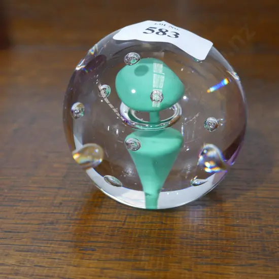 Glass paperweight