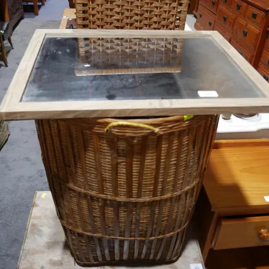 Mirror and basket