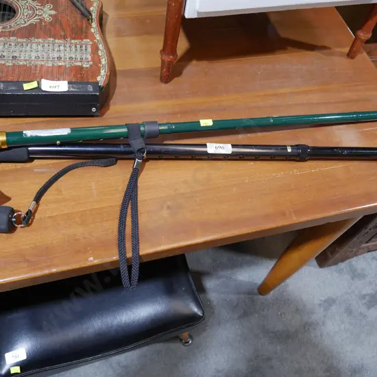 2 walking sticks