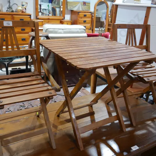 Childs folding table and chairs
