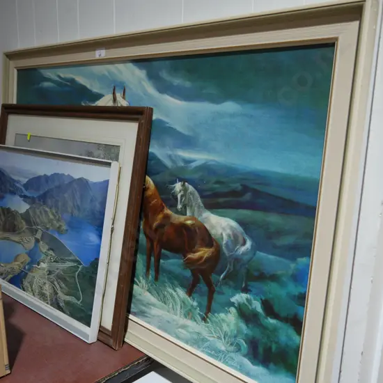 3 framed artworks